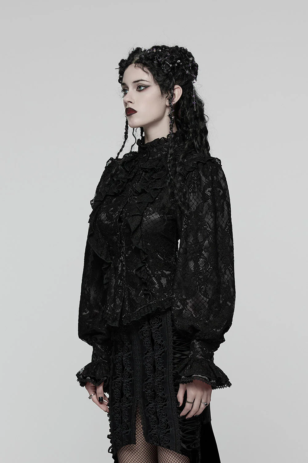 Ravenhall Custom Lace Puff Sleeve Top - Image 5