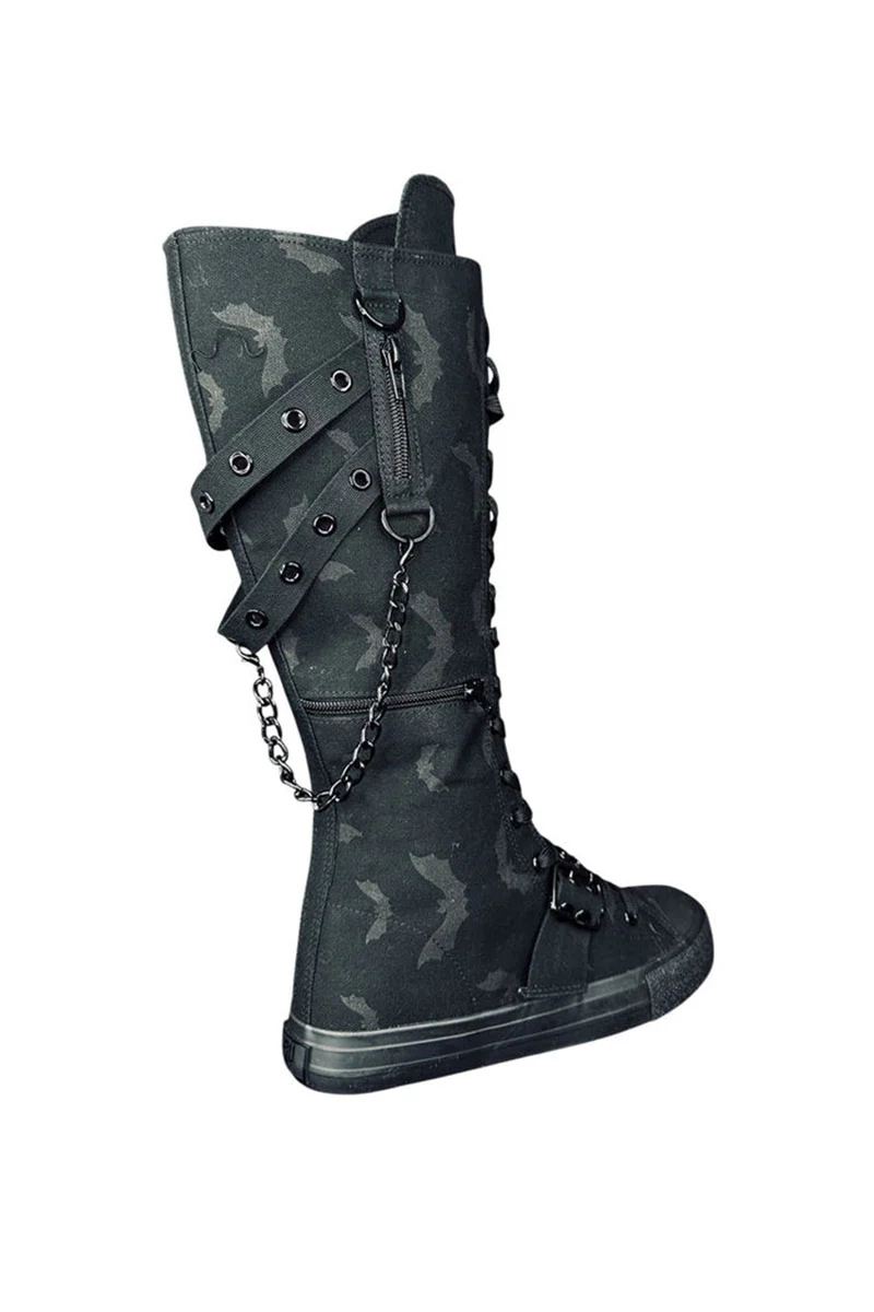 Rawr XD Bats Knee-High Sneakers [Blackout] - Image 5
