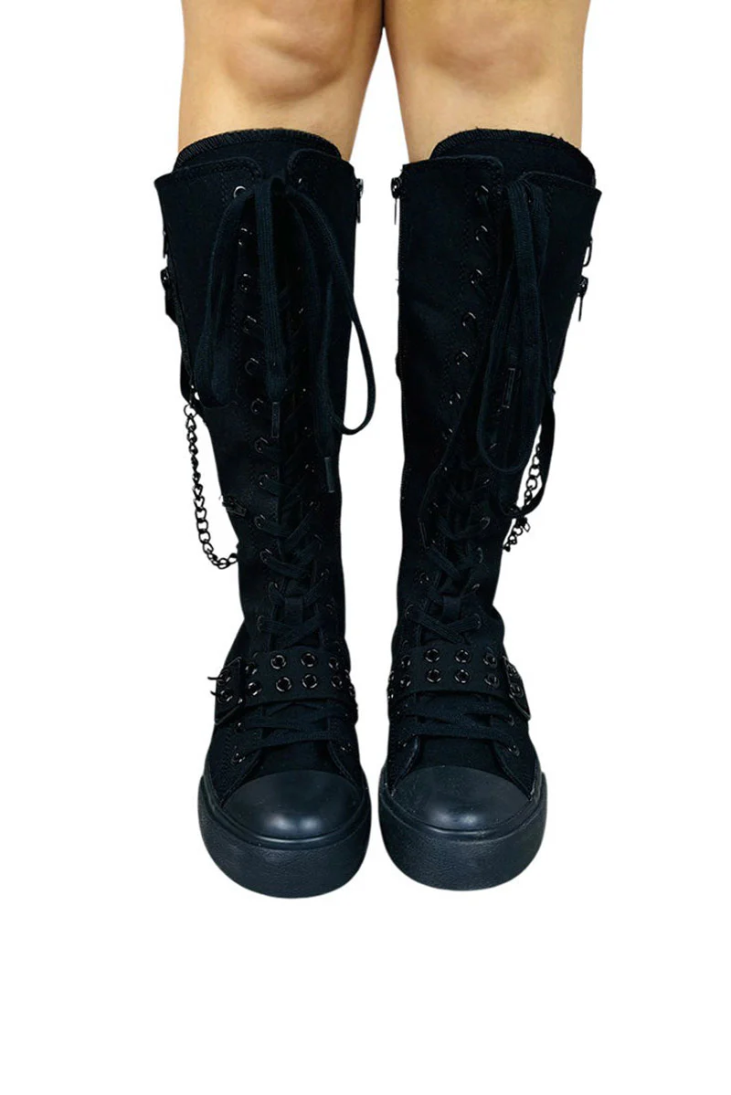 Rawr XD Knee-High Sneakers [Blackout] - Image 4