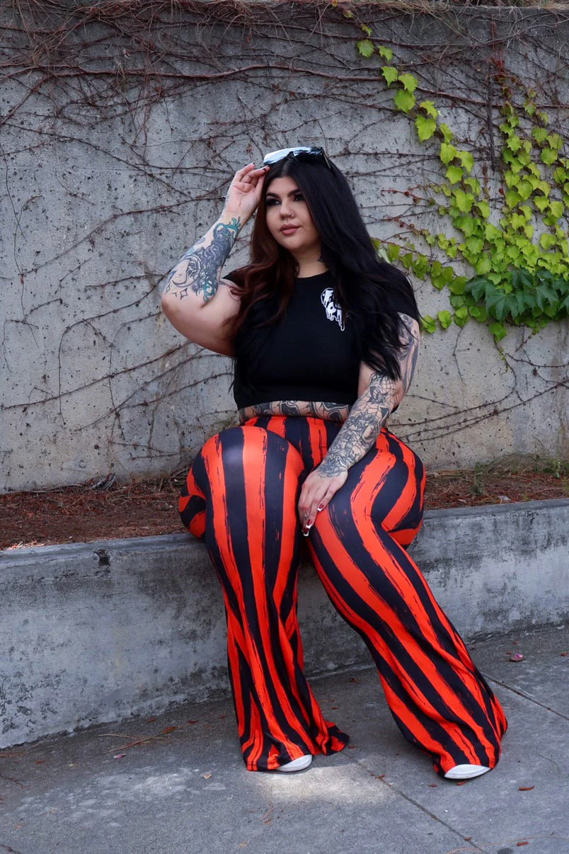 Red and Black Striped Hellz Bellz Flares [BLACK/RED] - Image 10