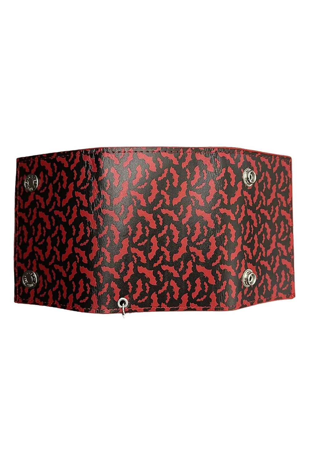 Red Blood Bat Biker Wallet [BLACK INTERIOR] - Image 3