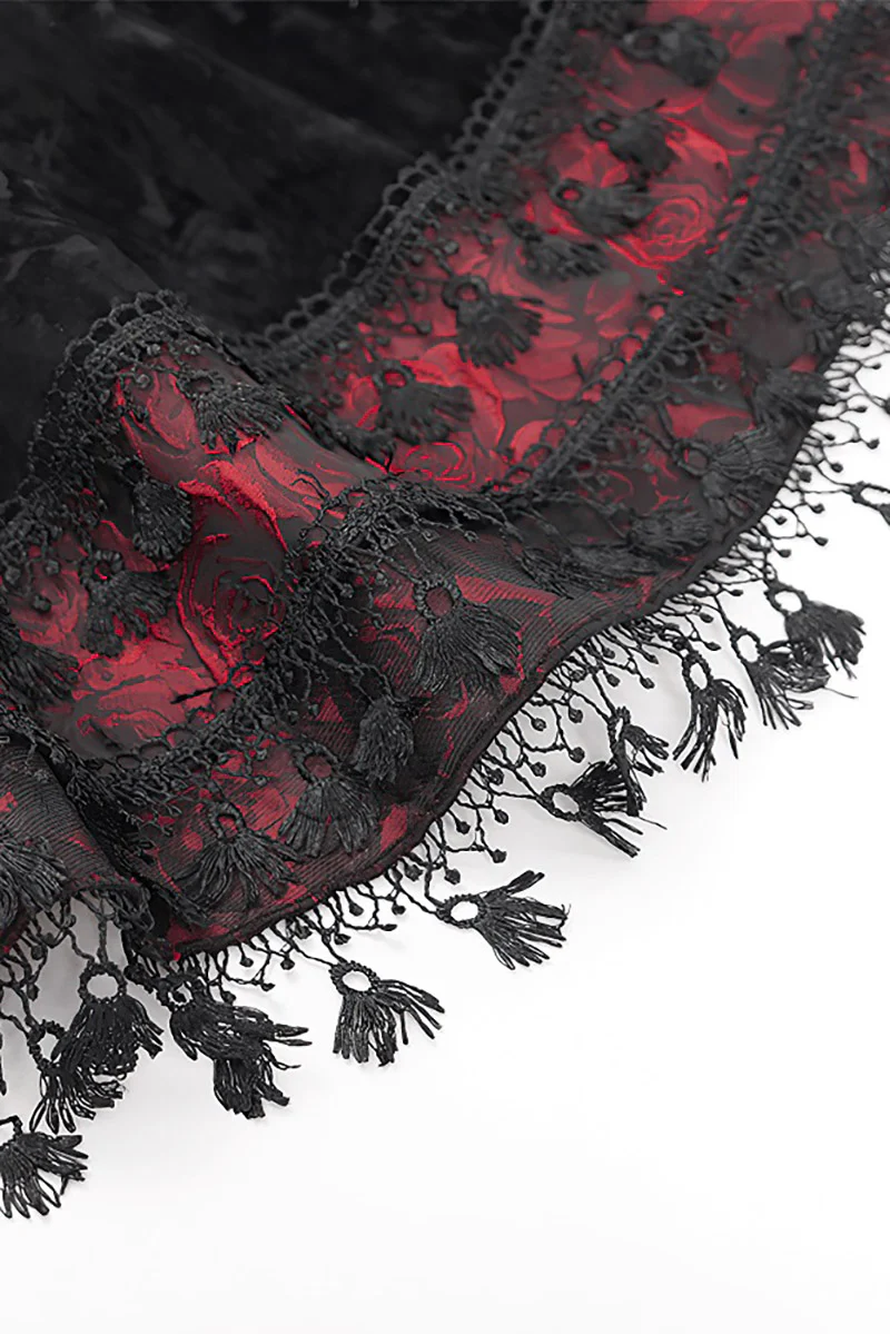 Regal Rosary Mini Skirt [Rose Red] - Image 10