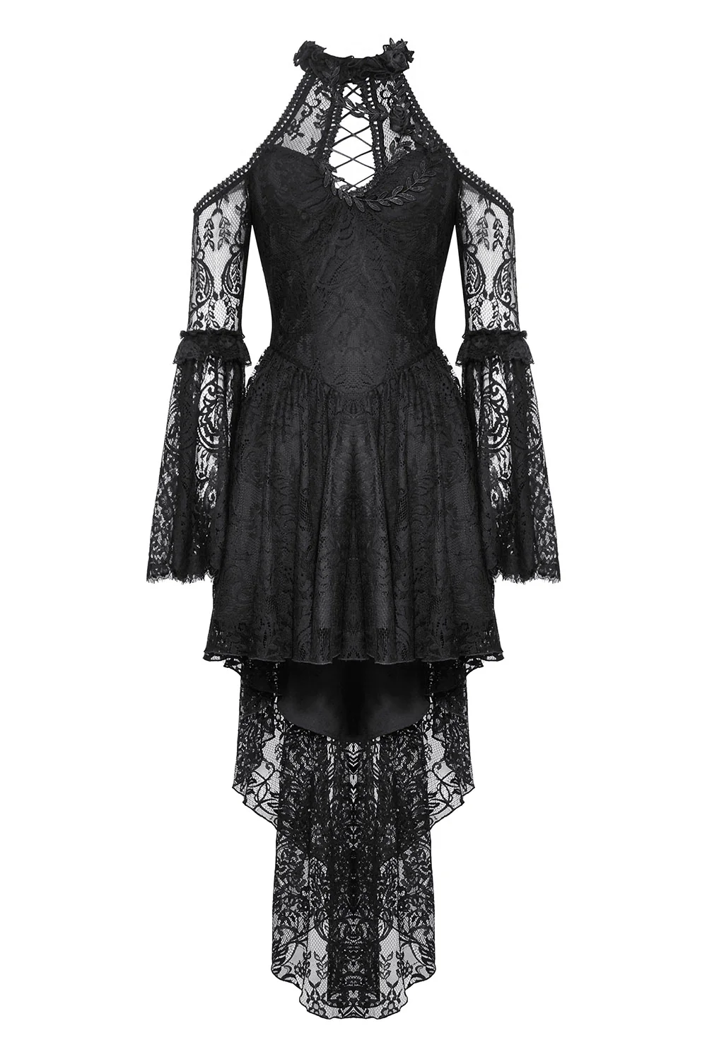 Relic Black Lace Halter Dress - Image 8