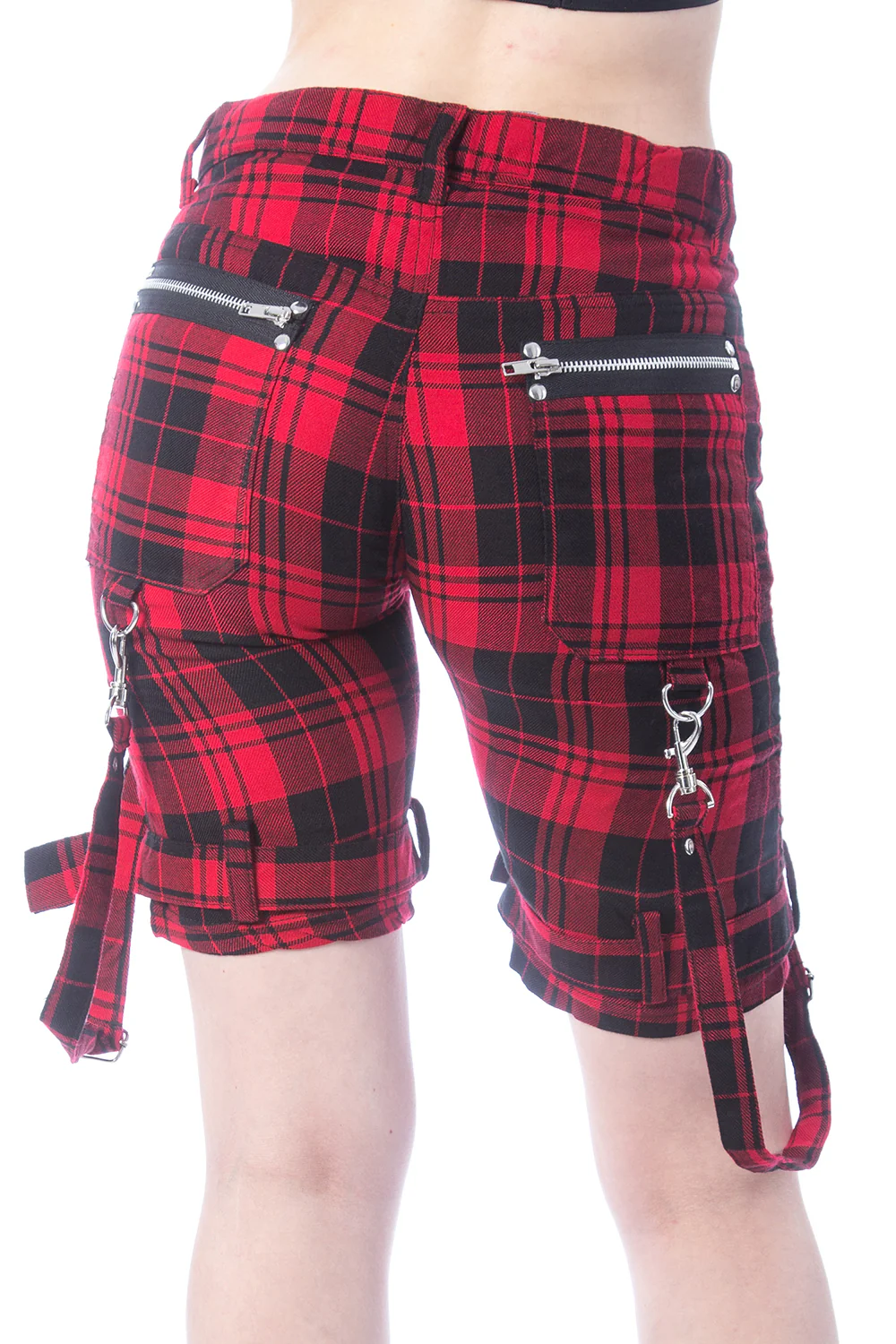 Renita Shorts [Red Tartan] - Image 3