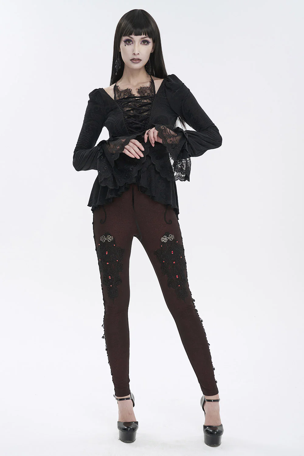 Romantic Goth Ruffles Top - Image 4