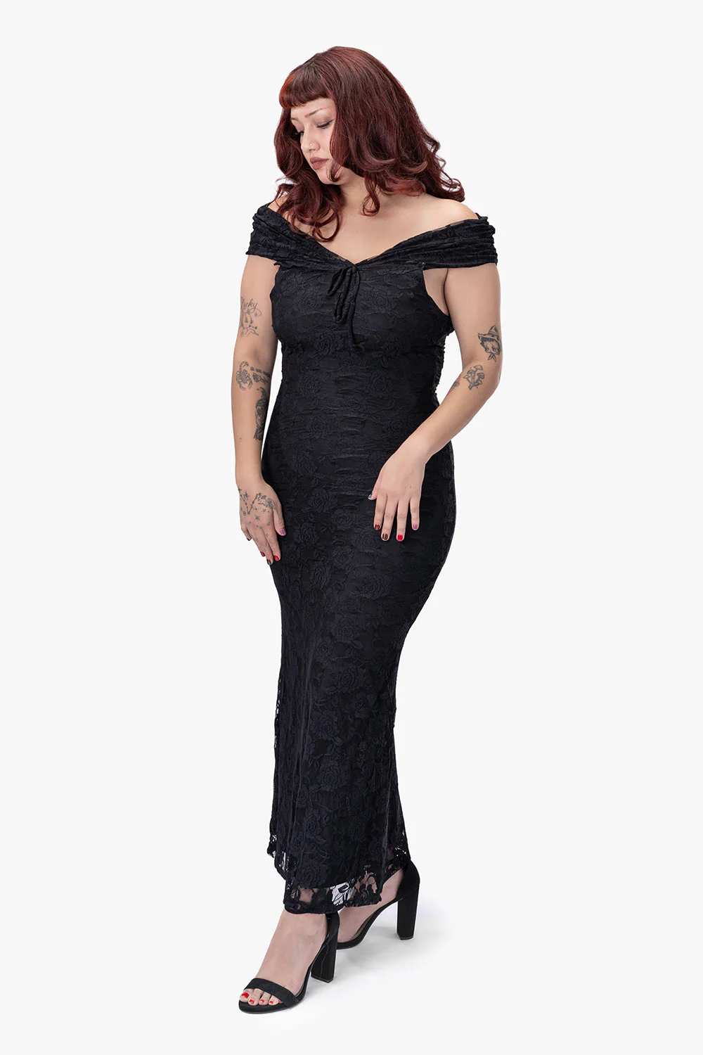 Rosaline Maxi Lace Dress - Image 7