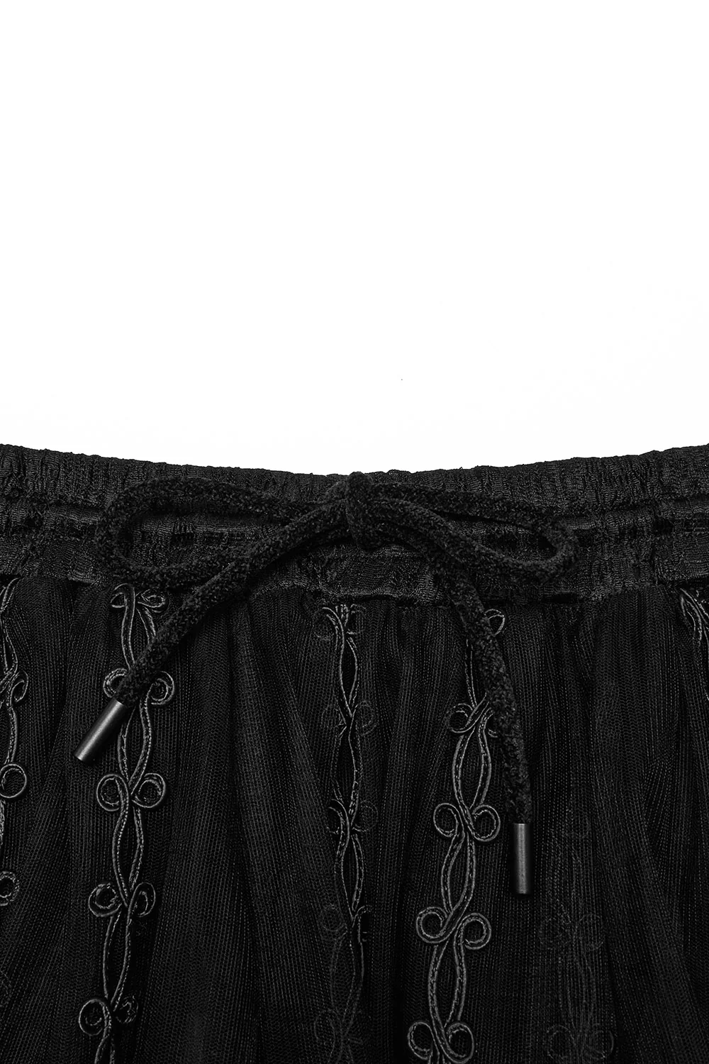 Rose Cathedral Embroidered Sheer Maxi Skirt - Image 11