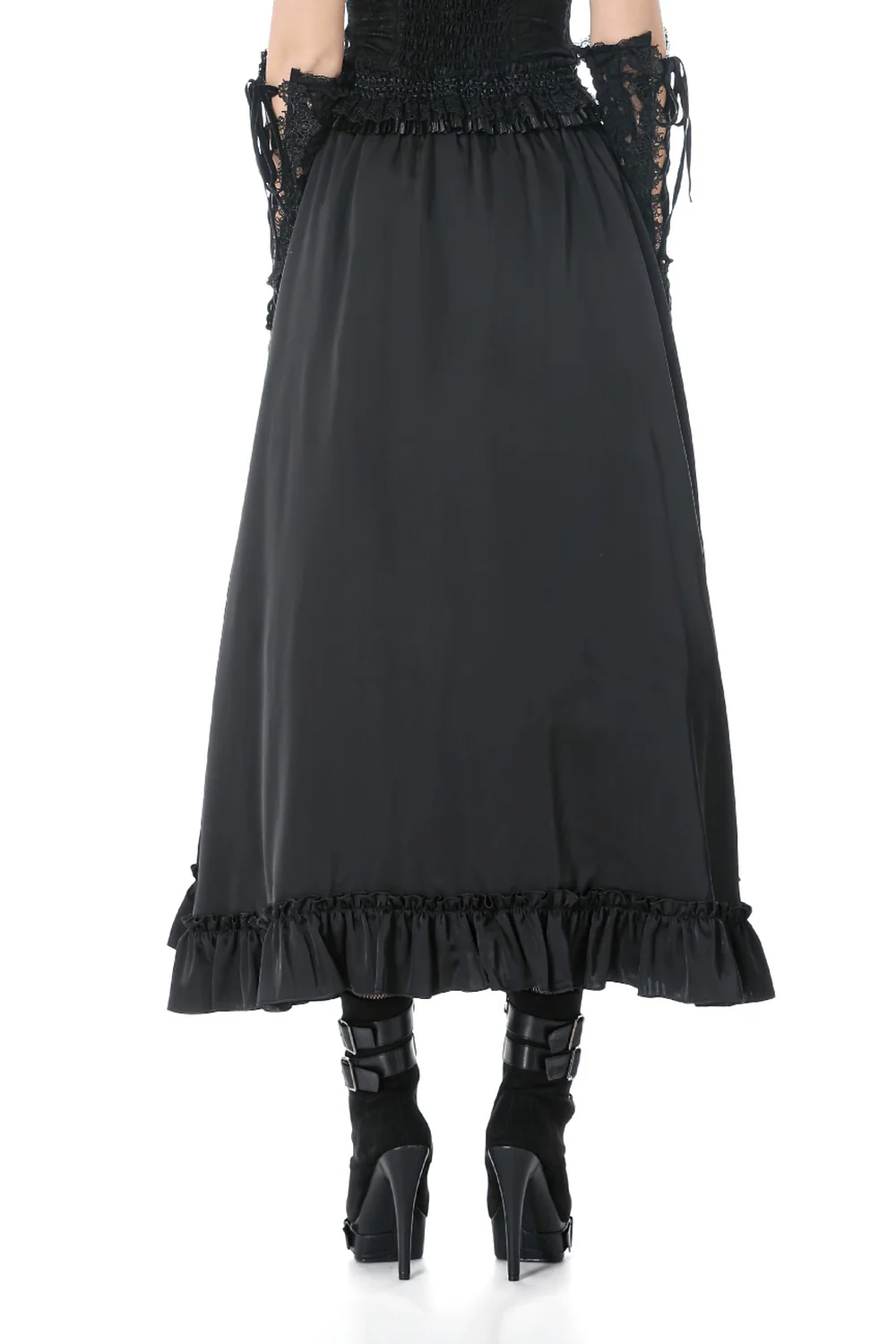 Rubied Roses Lace Skirt [Red] - Image 4