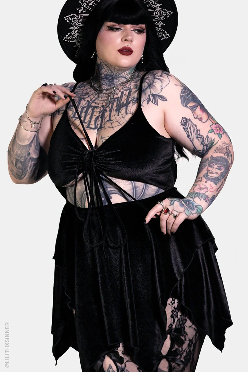 Sabbath Mini Dress [Black] - Image 3