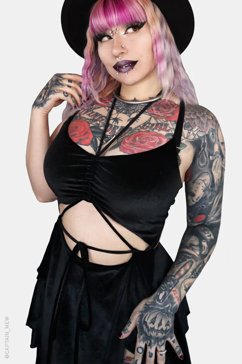 Sabbath Mini Dress [Black] - Image 7