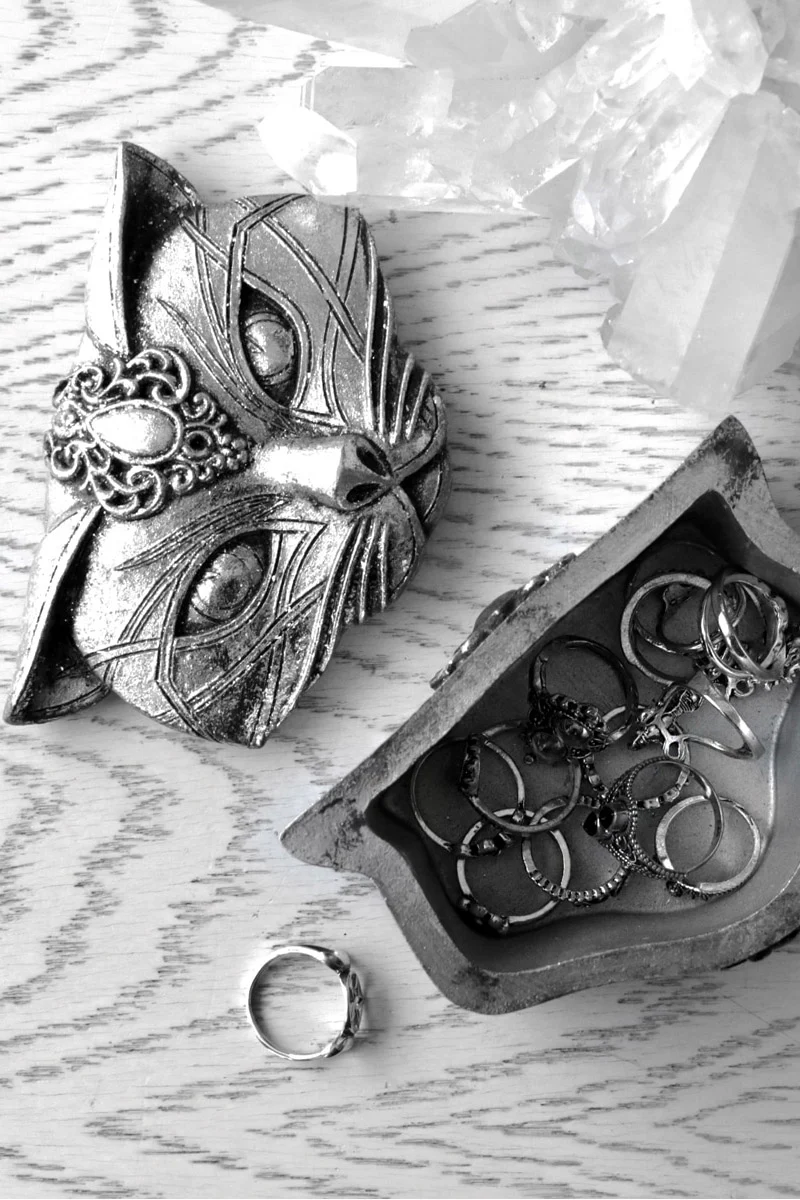 Sacred Cat Trinket Box [SILVER]