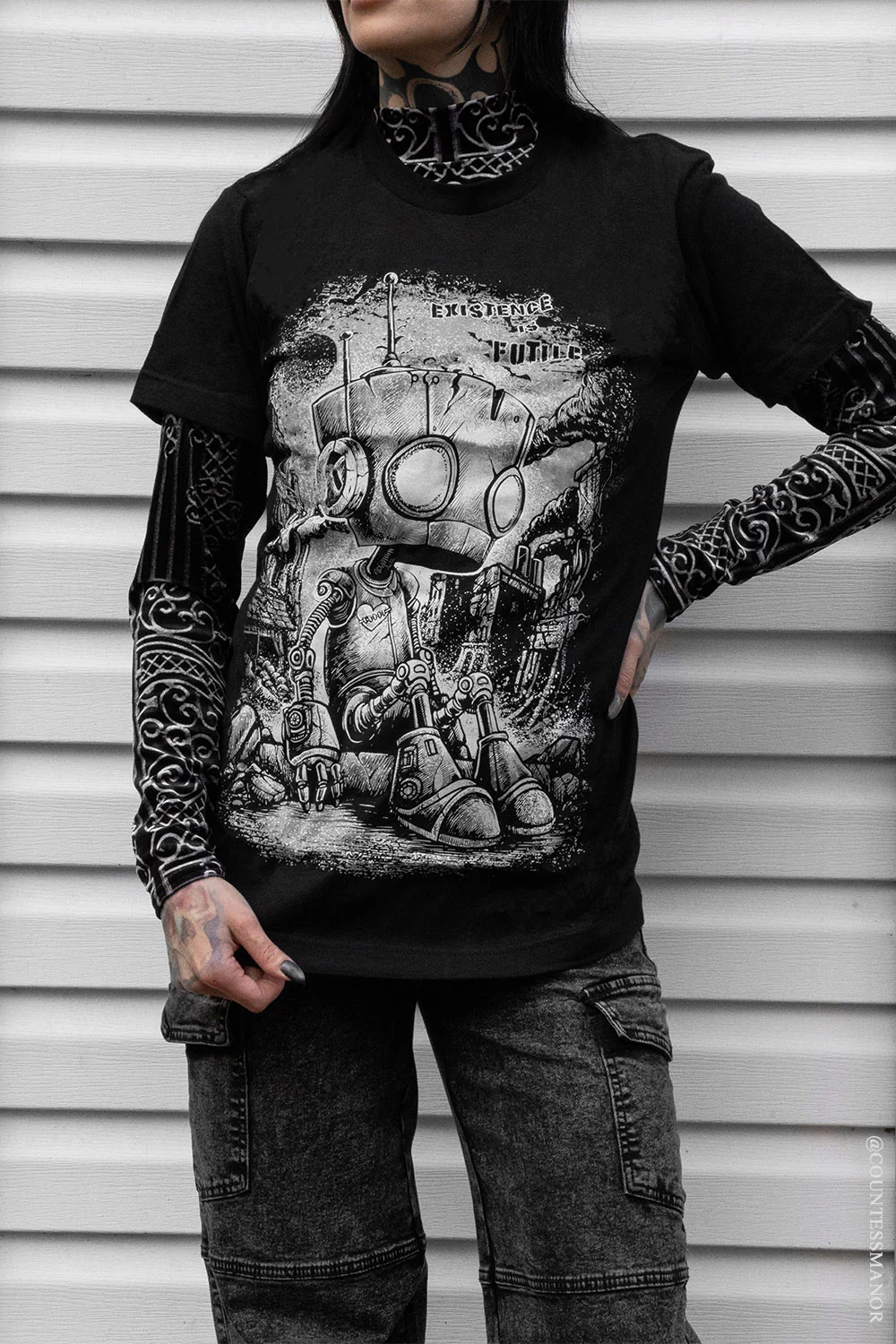 Sad Robot T-shirt - Image 10