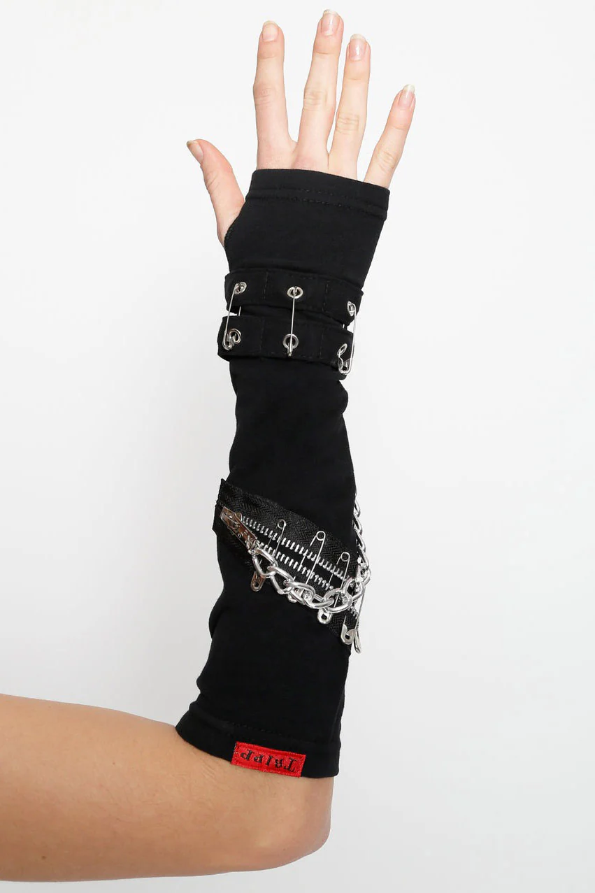 Safety Pins & Chain Armwarmers - Image 2