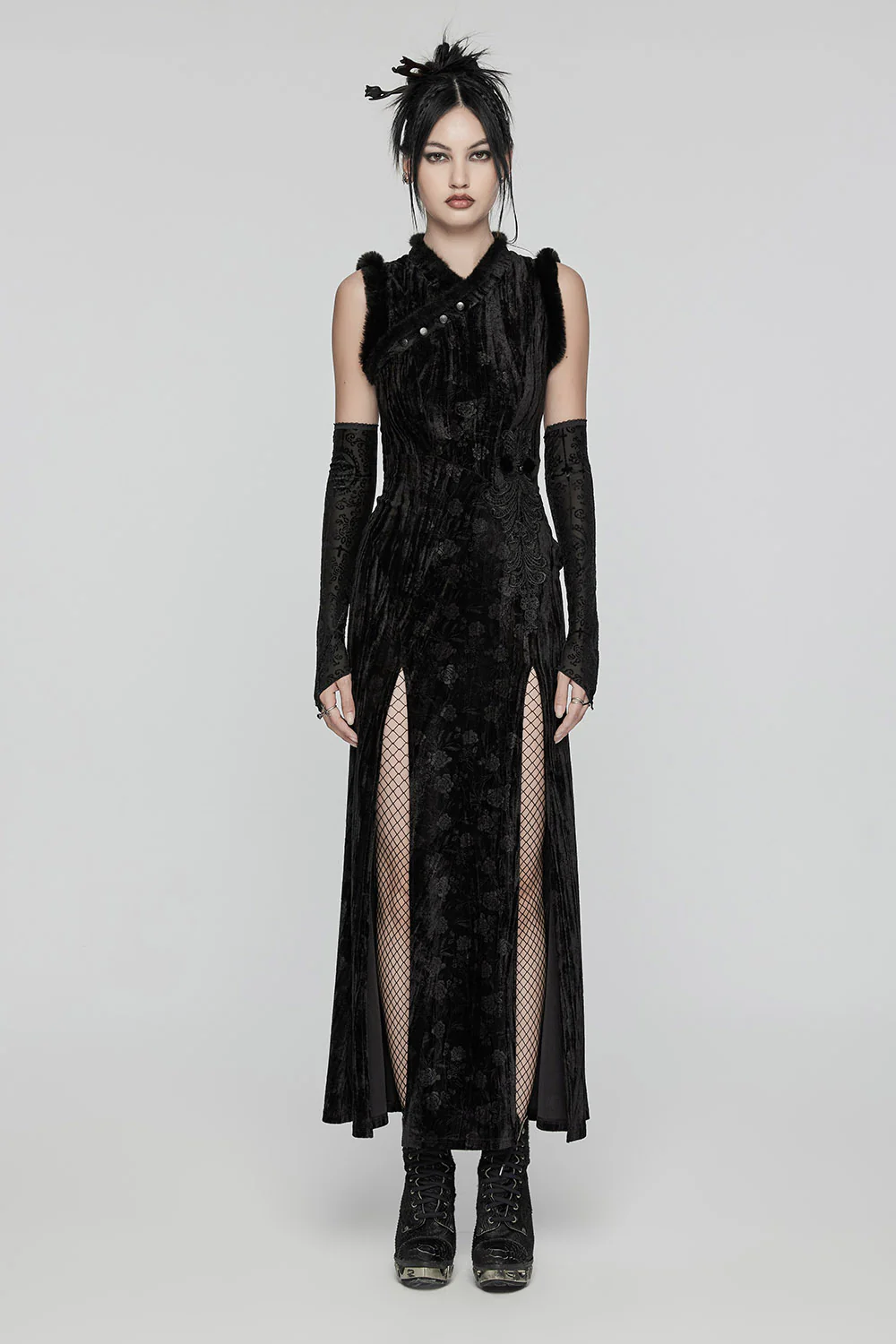 Sanctum Gothic Dress & Glove Set - Image 4