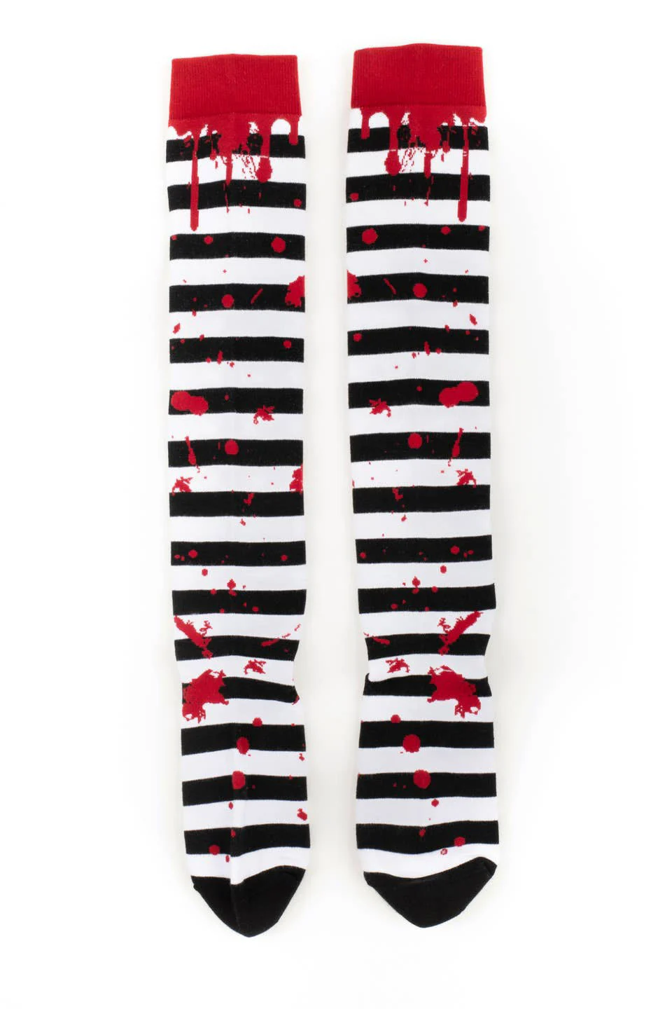 Sanguine Stripes Blood Splatter Knee High Socks - Image 10