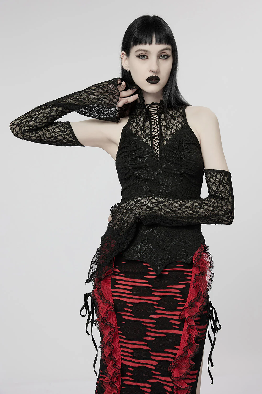 Sanguine Vampire Tank Top with Gloves - Image 4