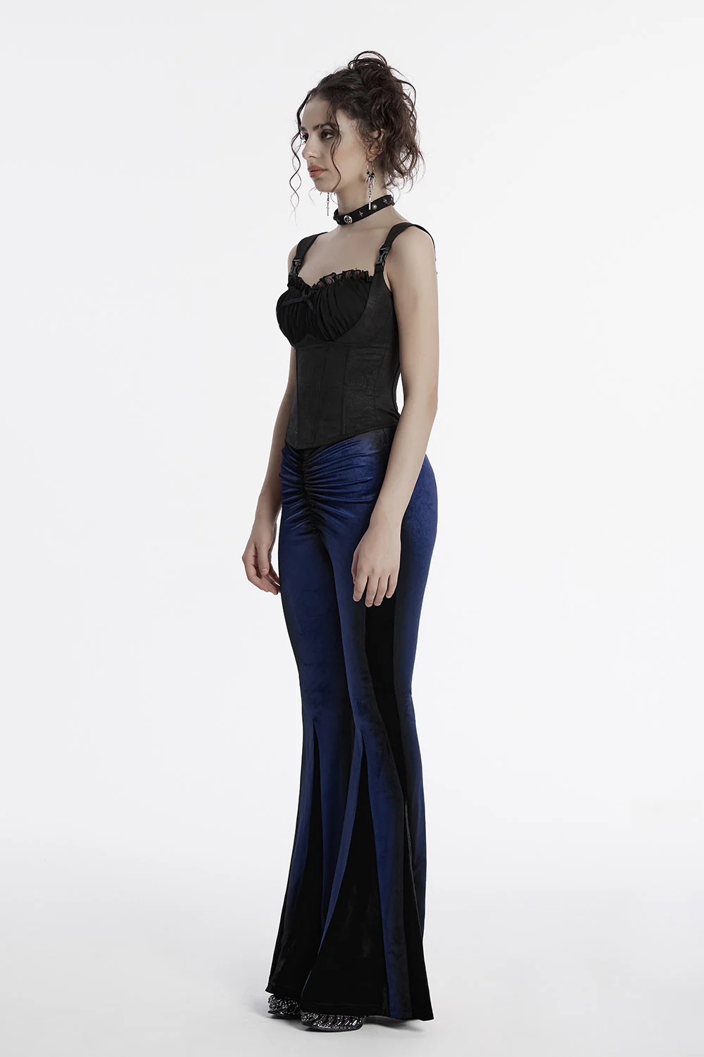 Sapphire Moon Velvet Bell Bottoms [Blue] - Image 6