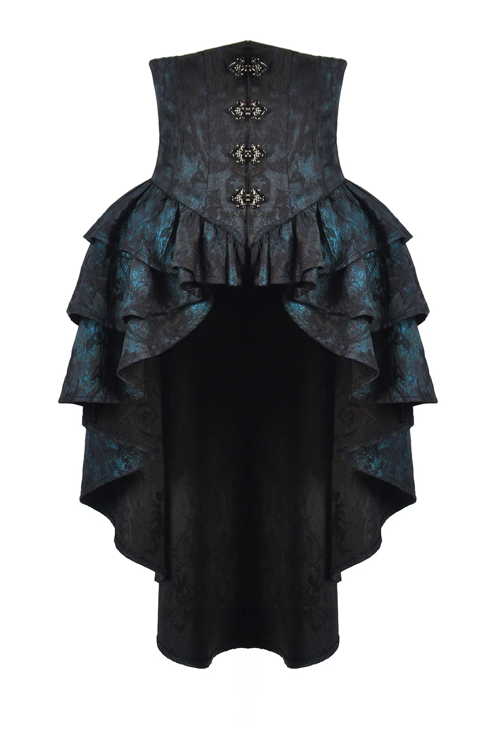 Sapphire Reverie Ruffled Corset Skirt - Image 3