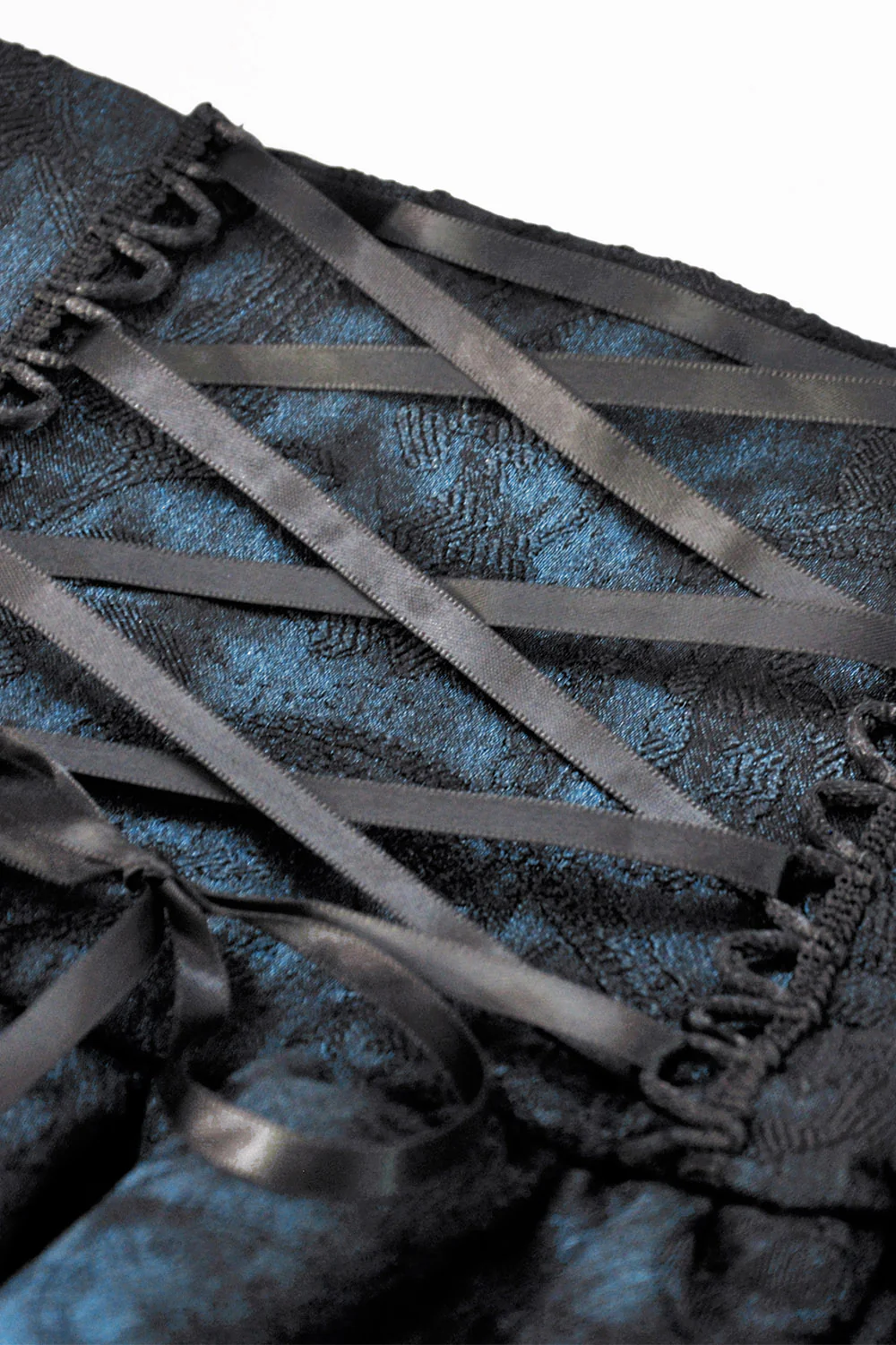 Sapphire Reverie Ruffled Corset Skirt - Image 9