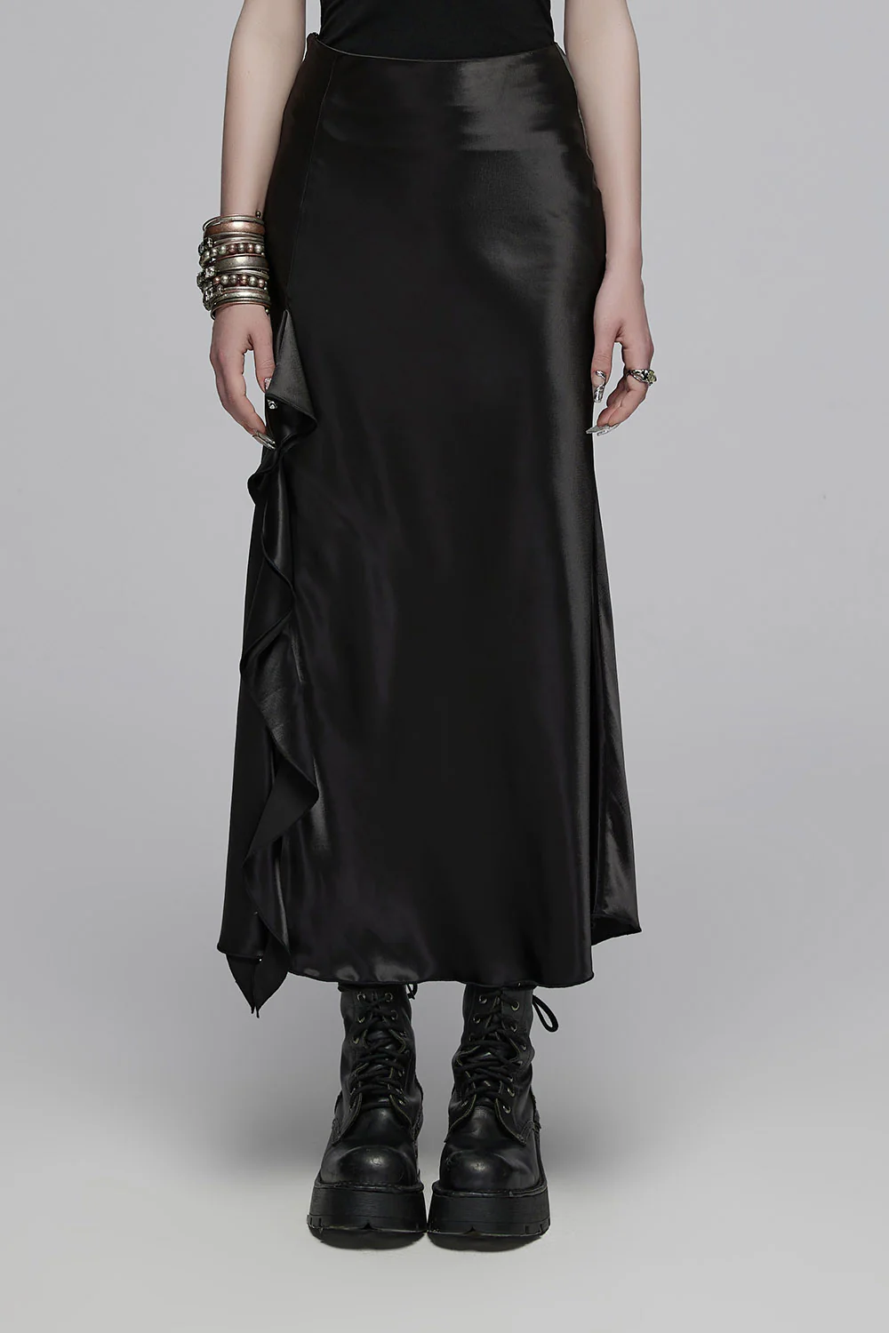 Satin Witch High-Waisted Skirt - Image 2