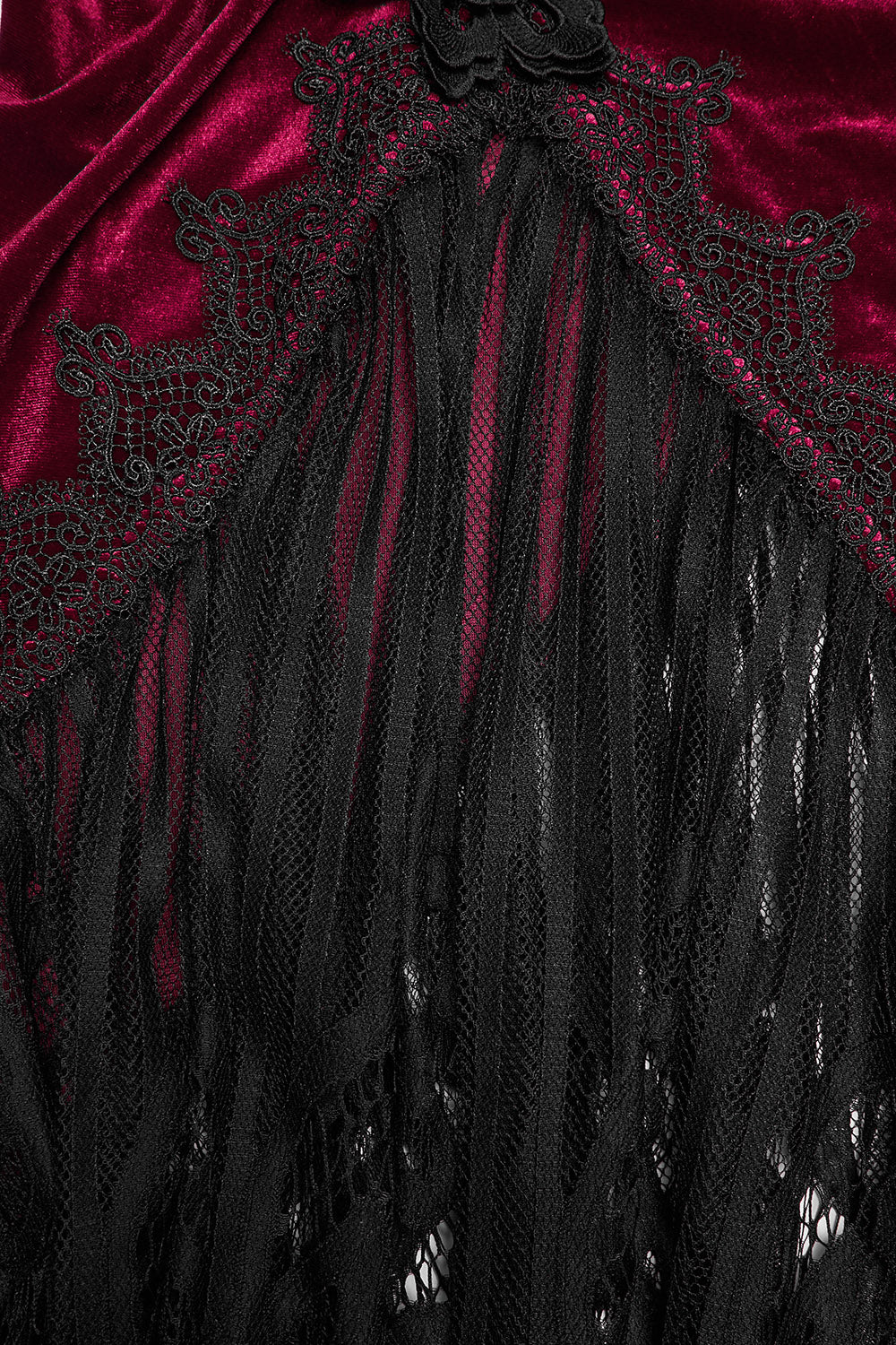 Scarlet Veil Lace Skirt [Wine Red] - Image 10