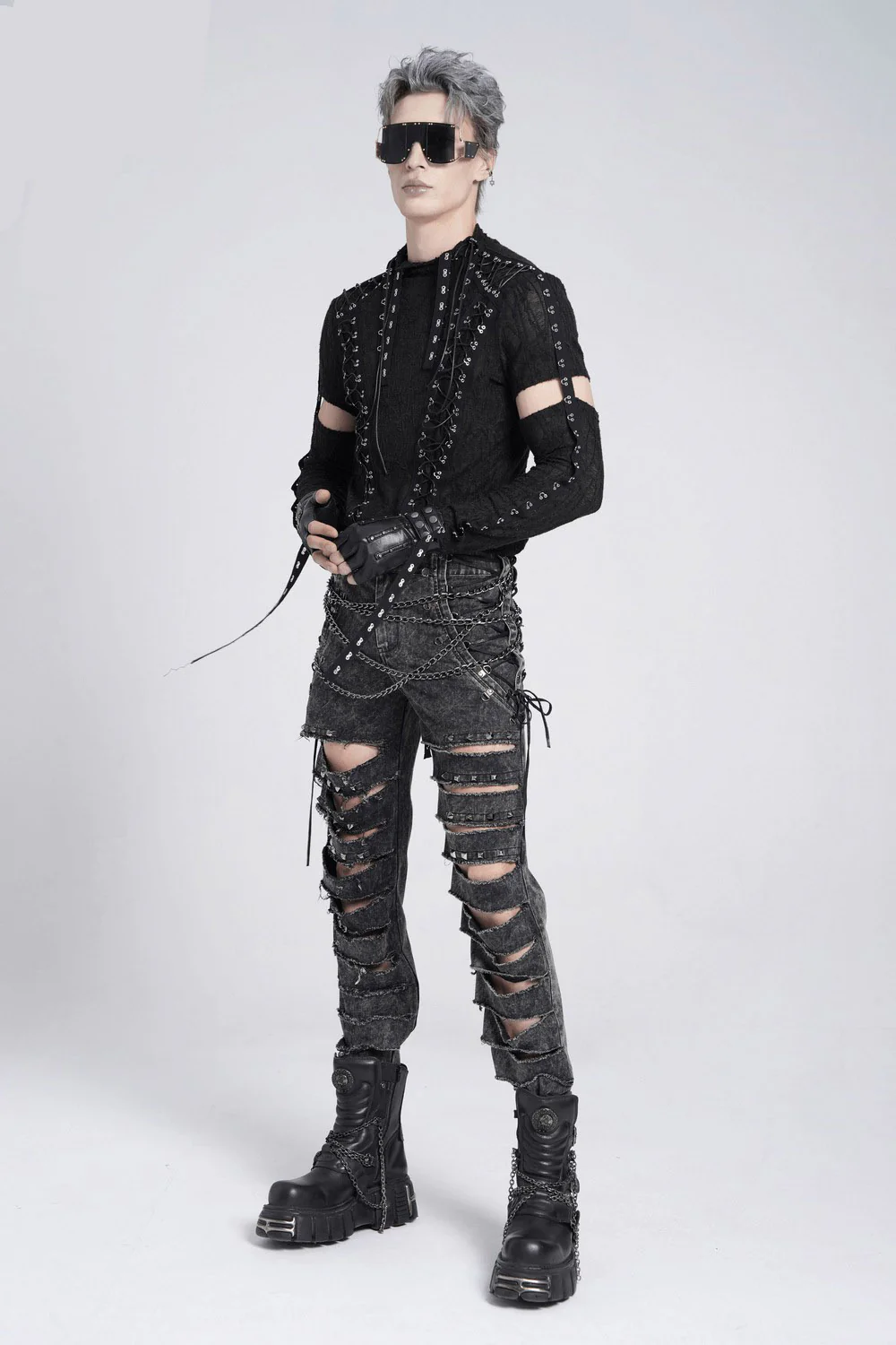 Scavenge Ripped Skinny Jeans - Image 5