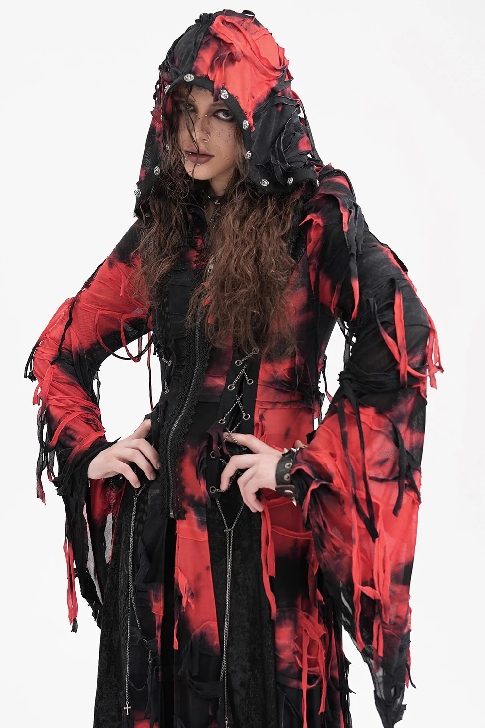 Scavenger Shredded Hooded Cardigan - Image 2