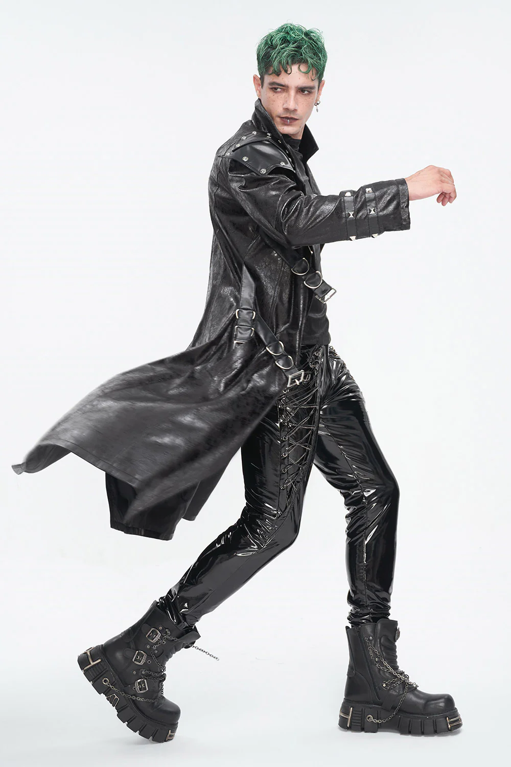 Scorch Leather Trenchcoat - Image 3