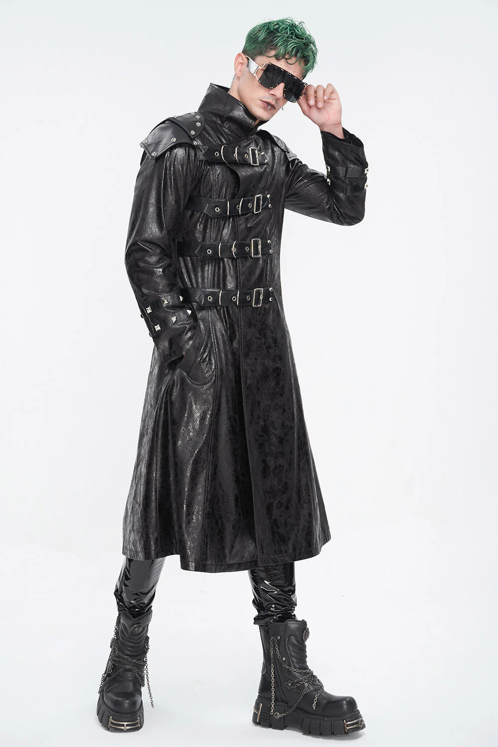 Scorch Leather Trenchcoat - Image 5