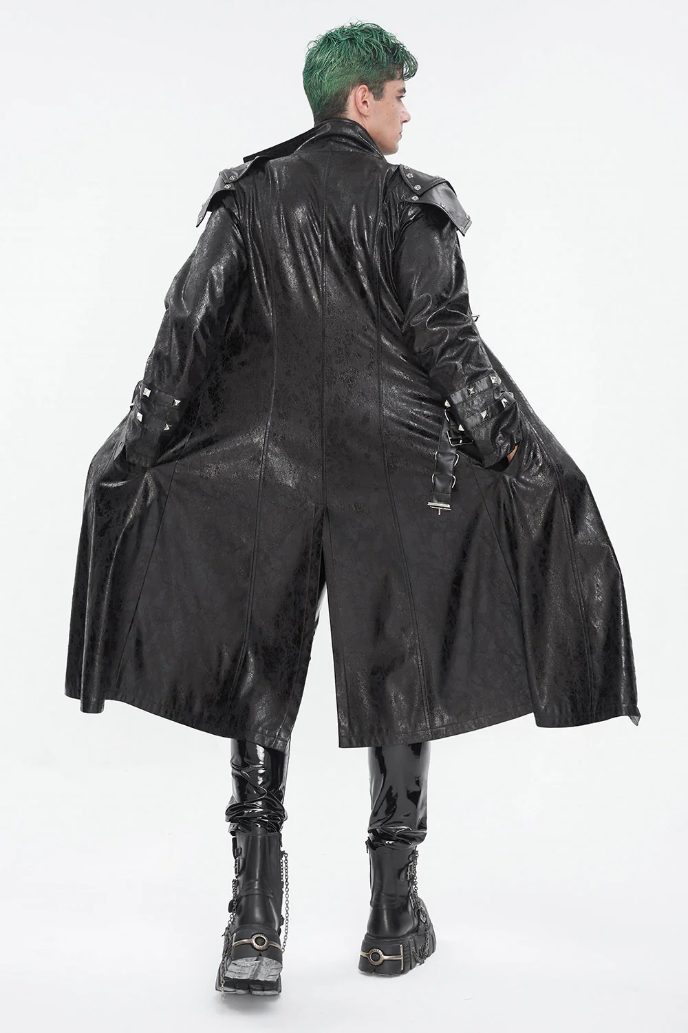Scorch Leather Trenchcoat - Image 7