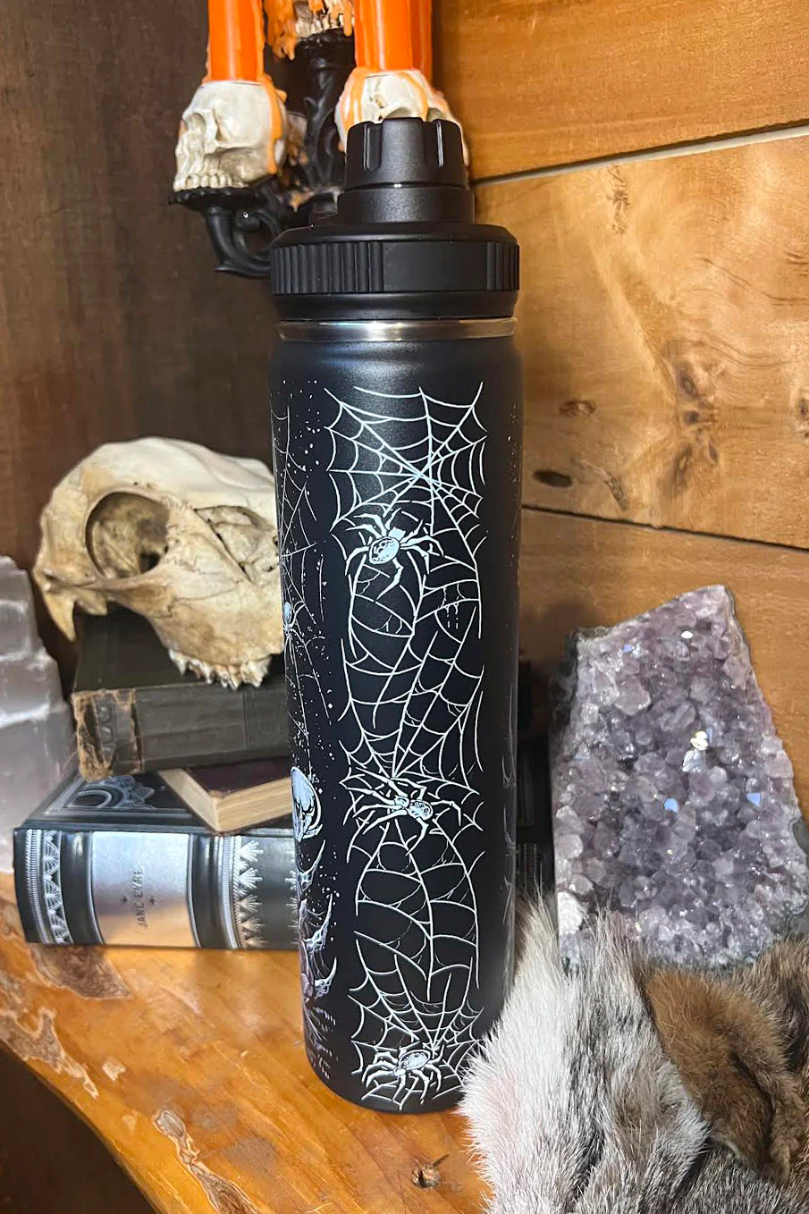 Season of the Witch 24 Oz Water Bottle Tumbler - Image 3