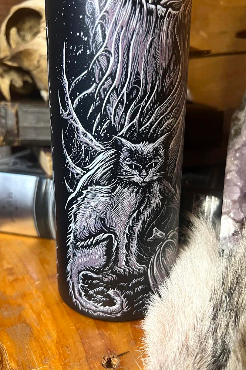 Season of the Witch 24 Oz Water Bottle Tumbler - Image 4