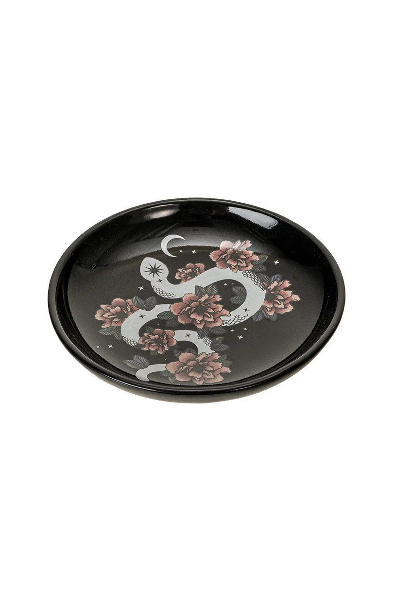 Serpentine Floral Snake Trinket Dish - Image 2