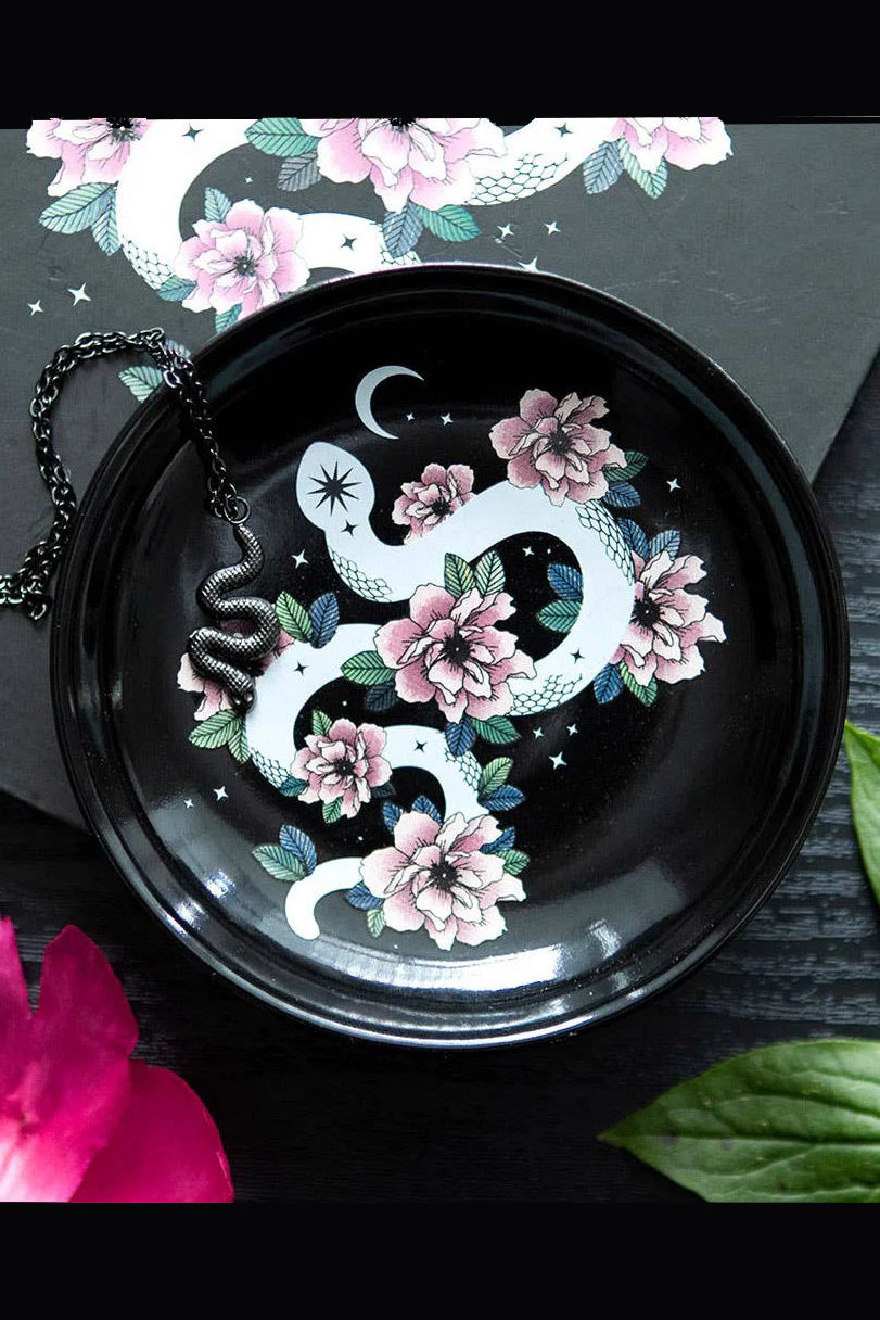 Serpentine Floral Snake Trinket Dish - Image 5