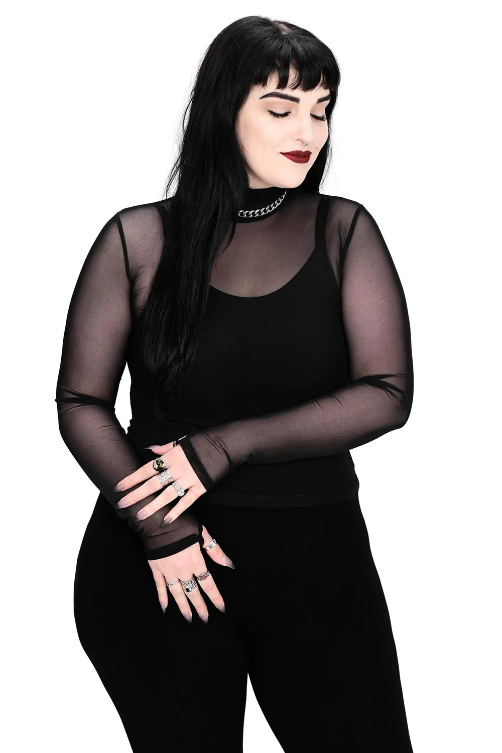 Signature Mesh Turtle Neck - Image 2