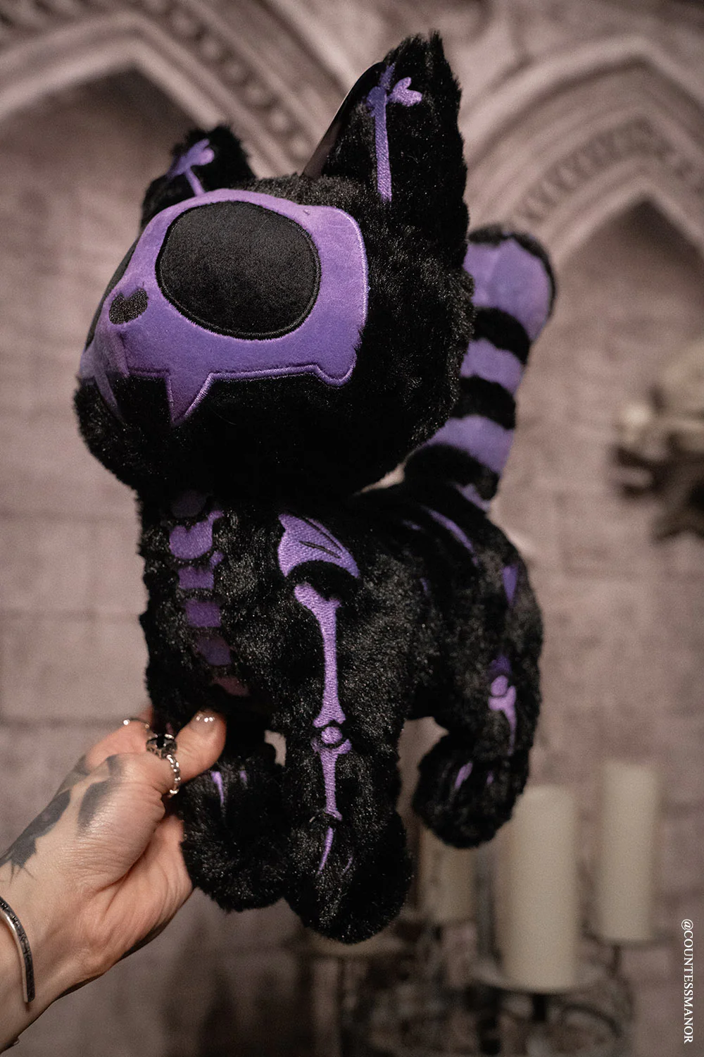 Skelekitty Plush Toy [Purple Bones Limited Edition] - Image 8