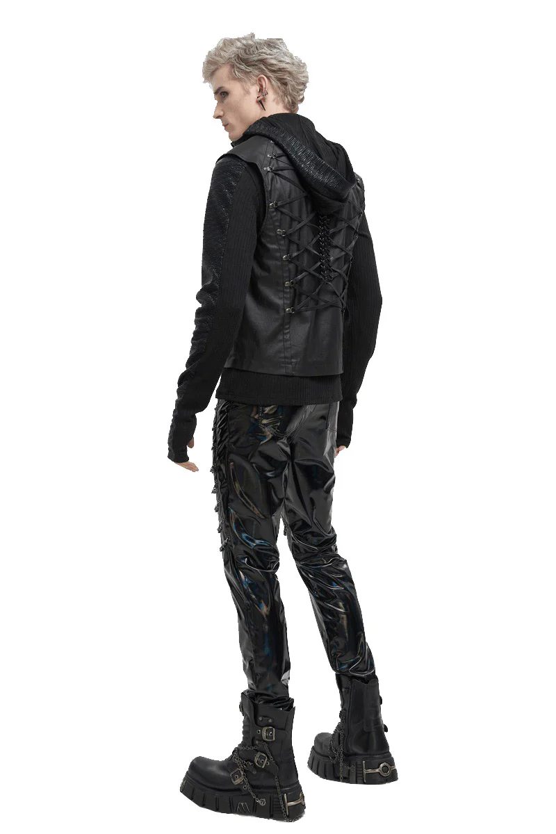 Skeletal Spine Motorcycle Vest - Image 3