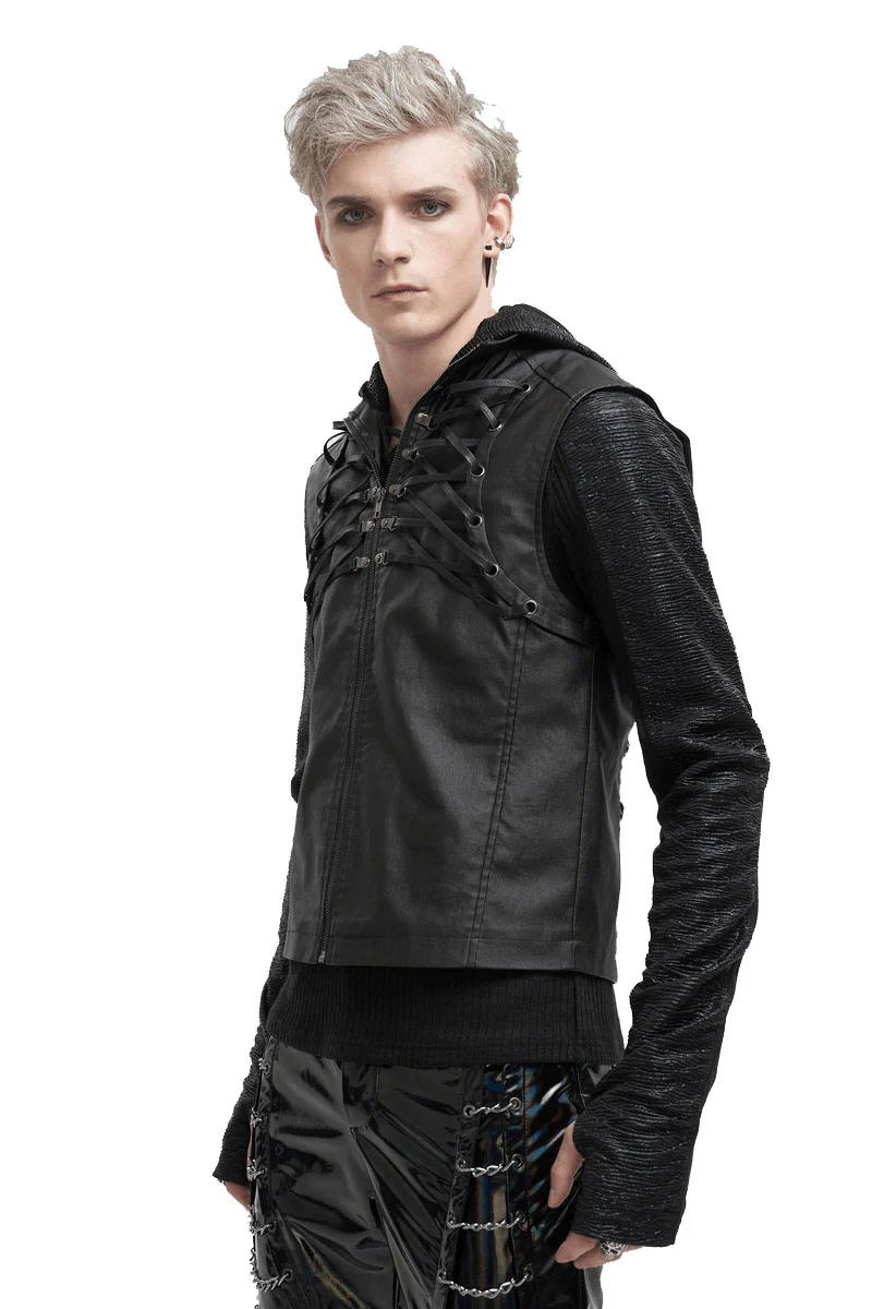 Skeletal Spine Motorcycle Vest - Image 5