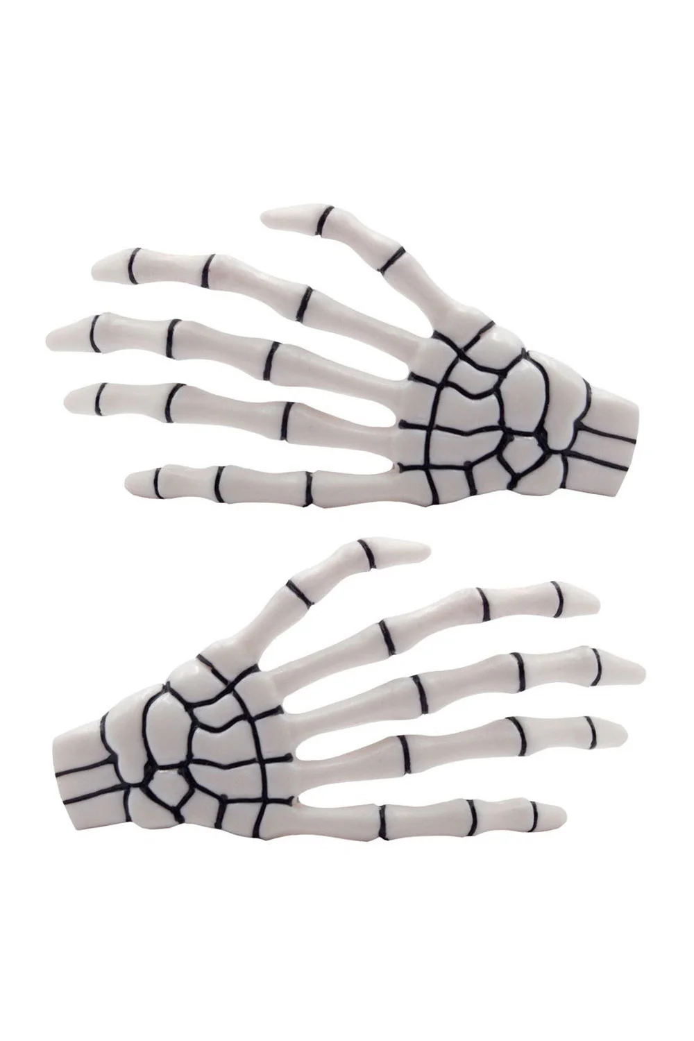 Skeleton Bone Hand Hairslides [White]