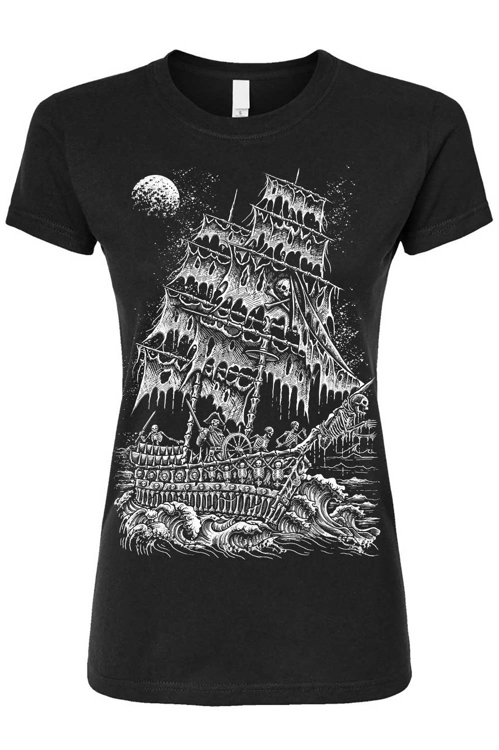 Skeleton Crew Pirate Ship T-shirt - Image 4