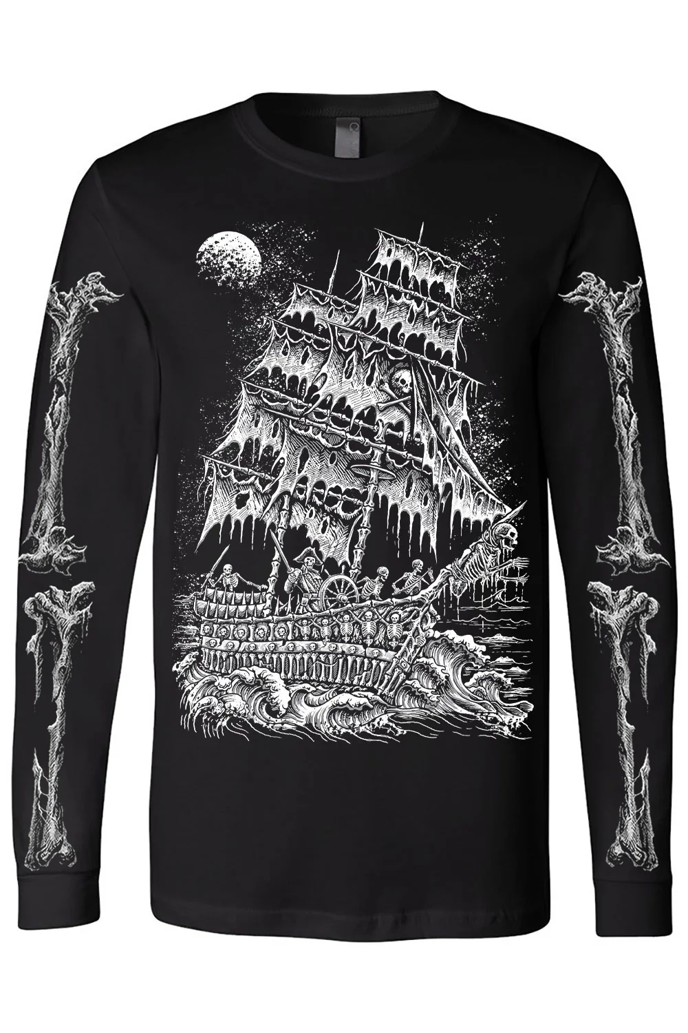 Skeleton Crew Pirate Ship T-shirt - Image 5