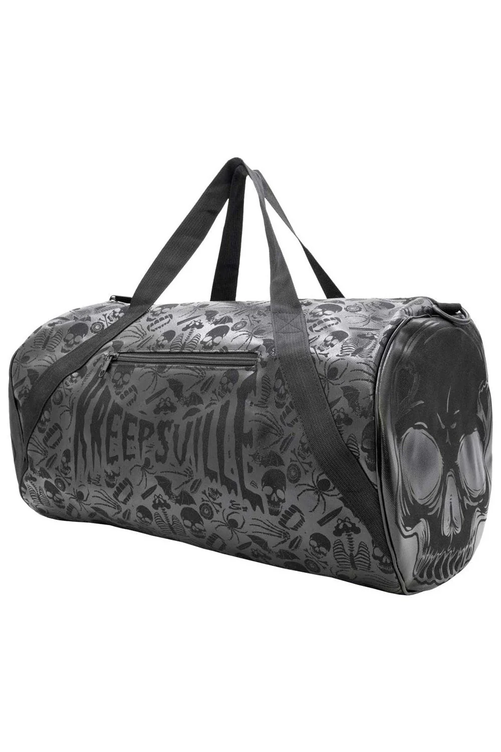 Skull Black Barrel Bag - Image 2