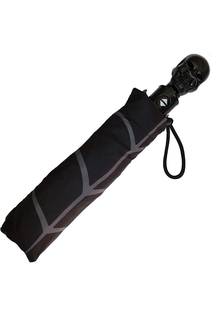 Skull Handle Spiderweb Umbrella - Image 3