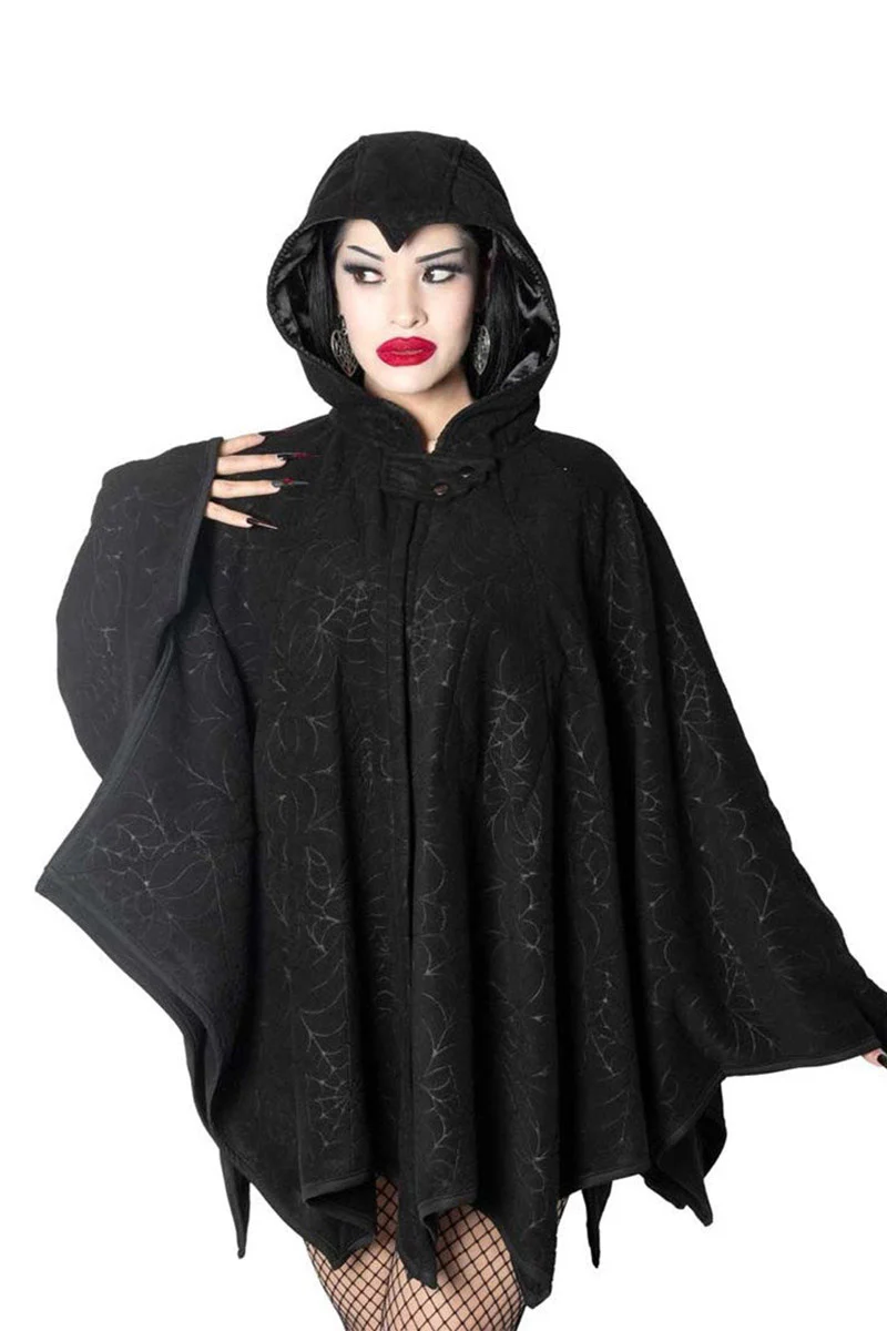 Spiderweb Embossed Web Cape - Image 3