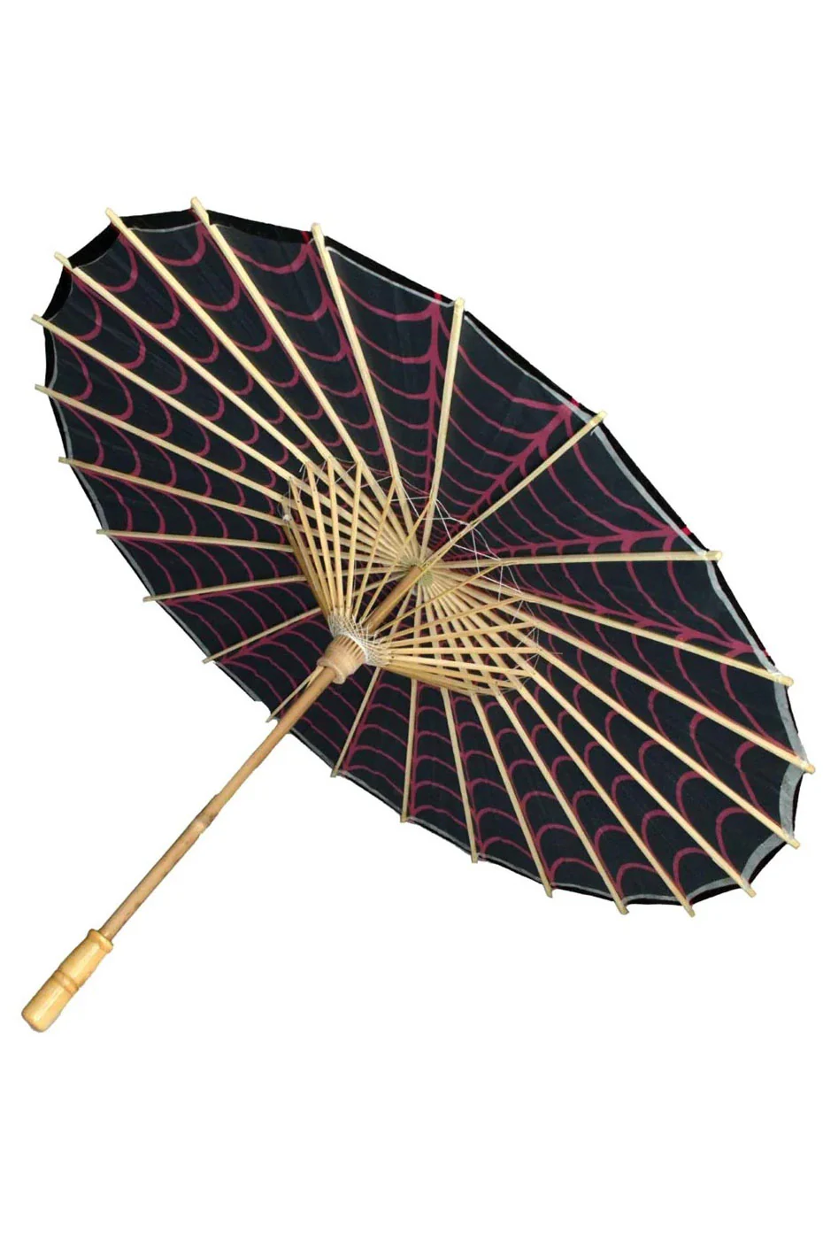 Spiderweb Fabric Parasol [PINK/BLACK] - Image 2