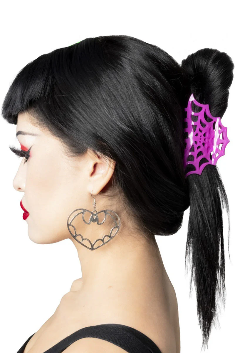 Spiderweb Hair Claw Clip [PINK] - Image 2