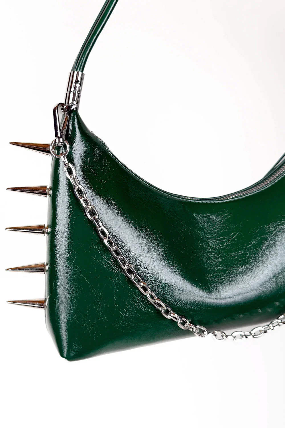 Spiked 3 in 1 Convertible Shoulder Bag [Multiple Colors with Silver Spikes] - Image 6
