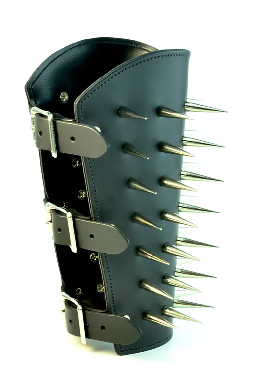 Spiked Leather Gauntlet [SILVER] - Image 2