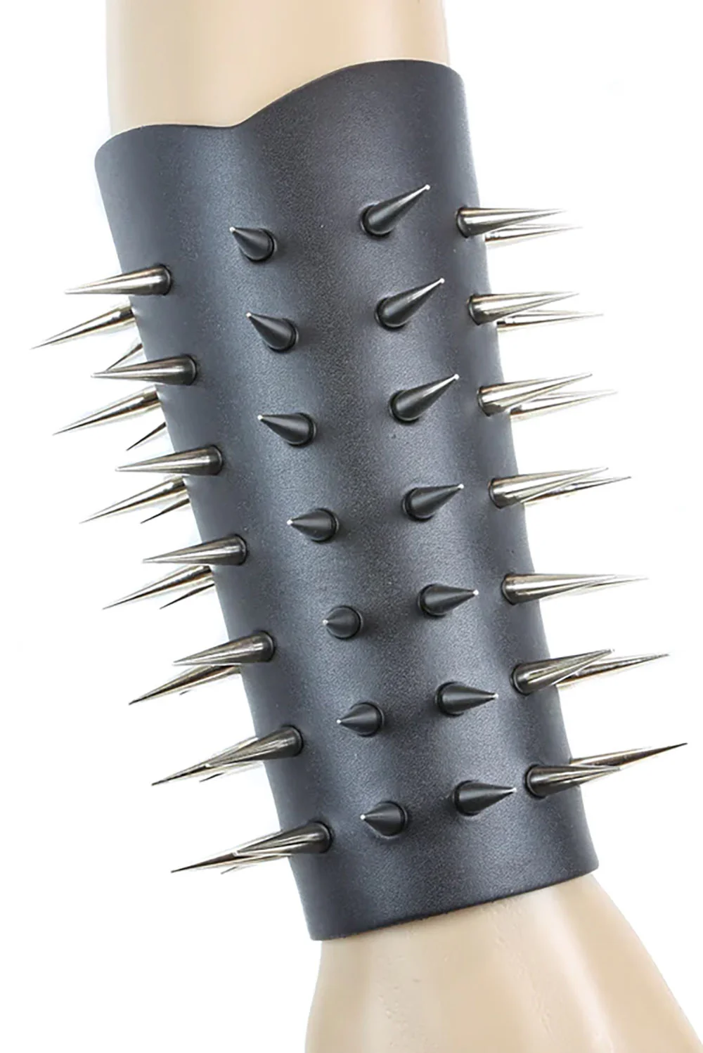 Spiked Leather Gauntlet [SILVER] - Image 3