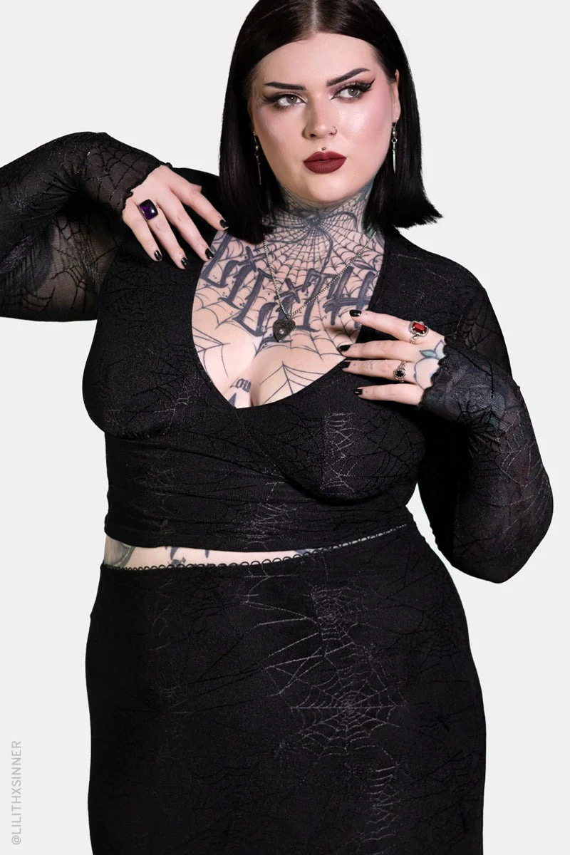 Spinnerette V-Neck Top - Image 2